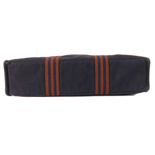 HERMES Tote Bag canvas Navy SackFool ToeMM