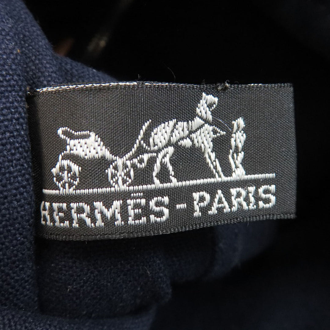 HERMES Tote Bag canvas Navy SackFool ToeMM