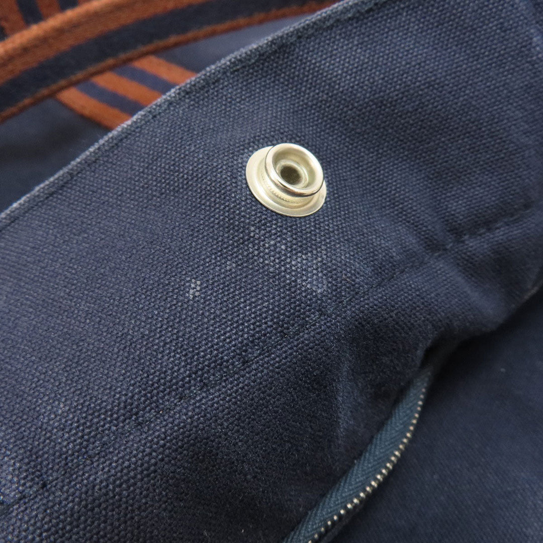 HERMES Tote Bag canvas Navy SackFool ToeMM