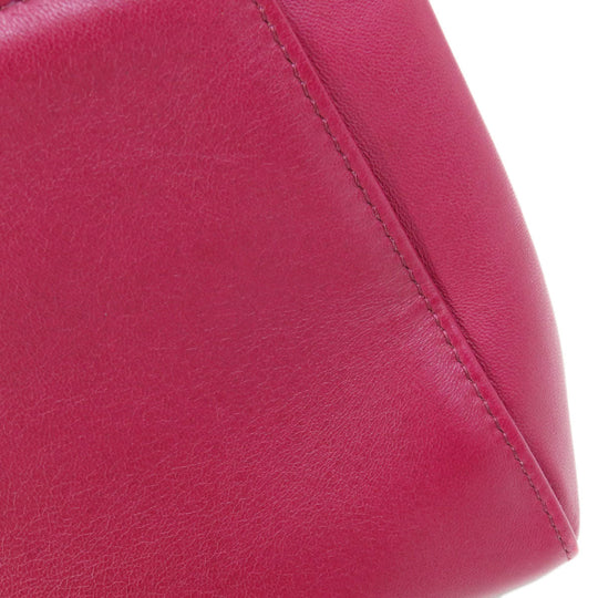 FENDI Handbag Calfskin purple Peek-a-boo mini