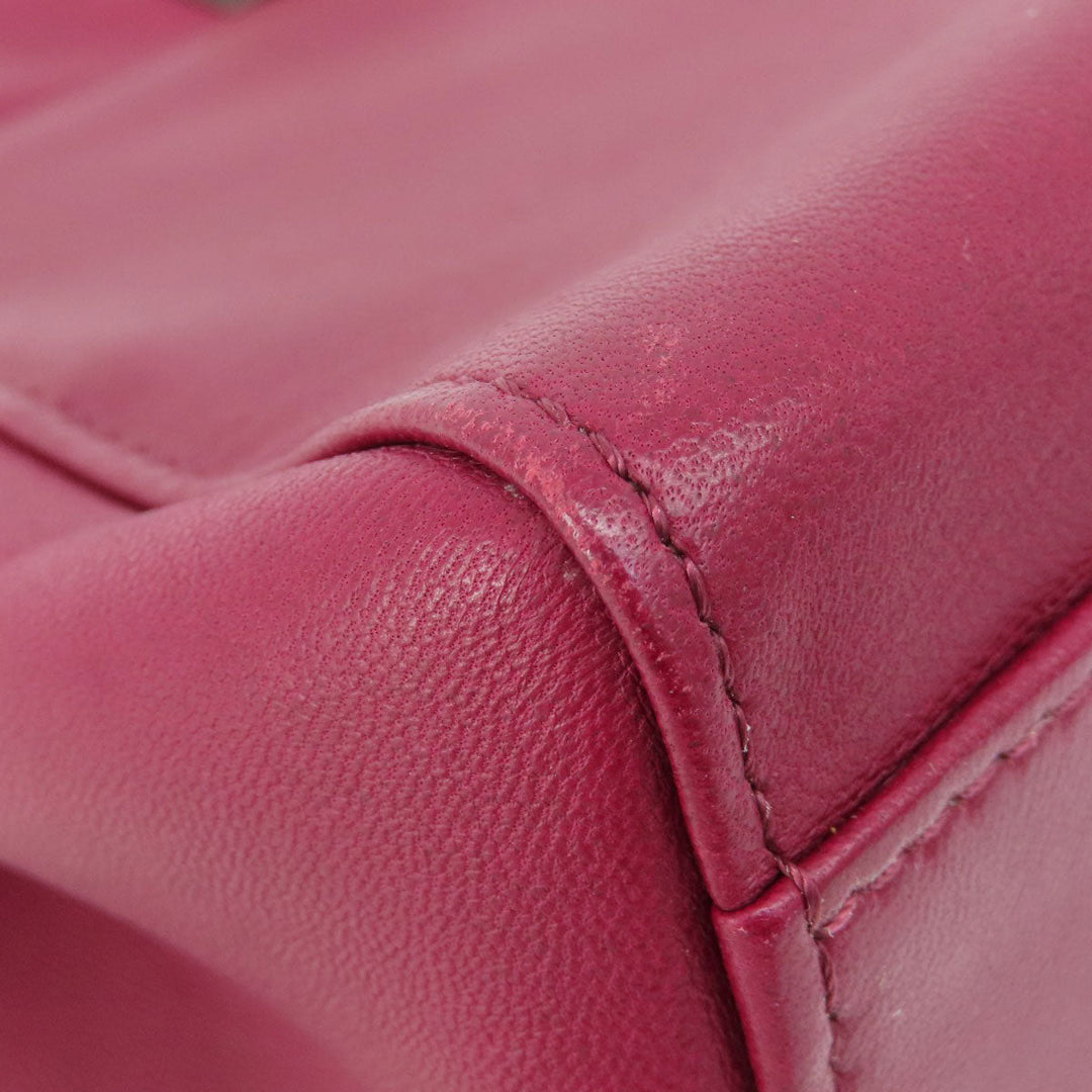 FENDI Handbag Calfskin purple Peek-a-boo mini