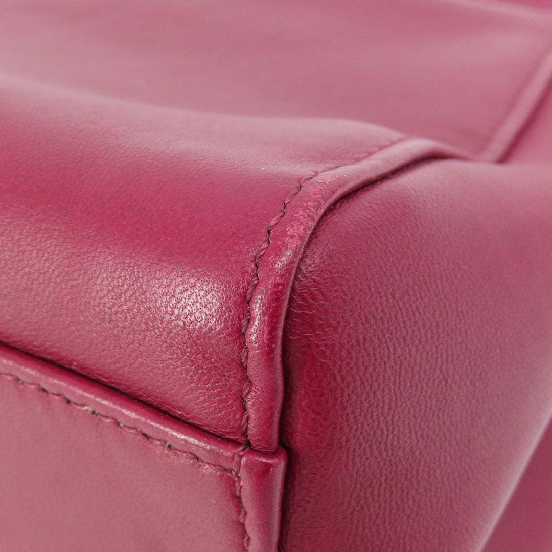 FENDI Handbag Calfskin purple Peek-a-boo mini