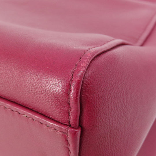 FENDI Handbag Calfskin purple Peek-a-boo mini