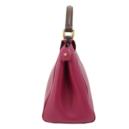 FENDI Handbag Calfskin purple Peek-a-boo mini