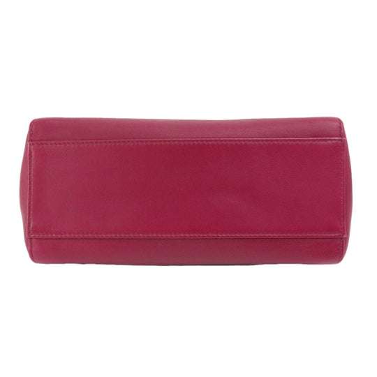 FENDI Handbag Calfskin purple Peek-a-boo mini
