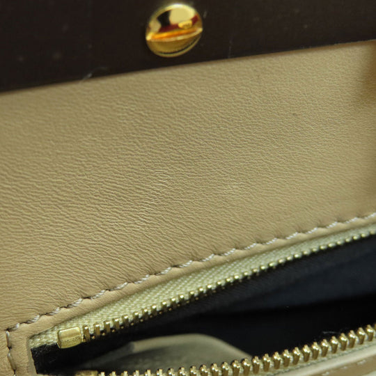 FENDI Handbag Calfskin purple Peek-a-boo mini