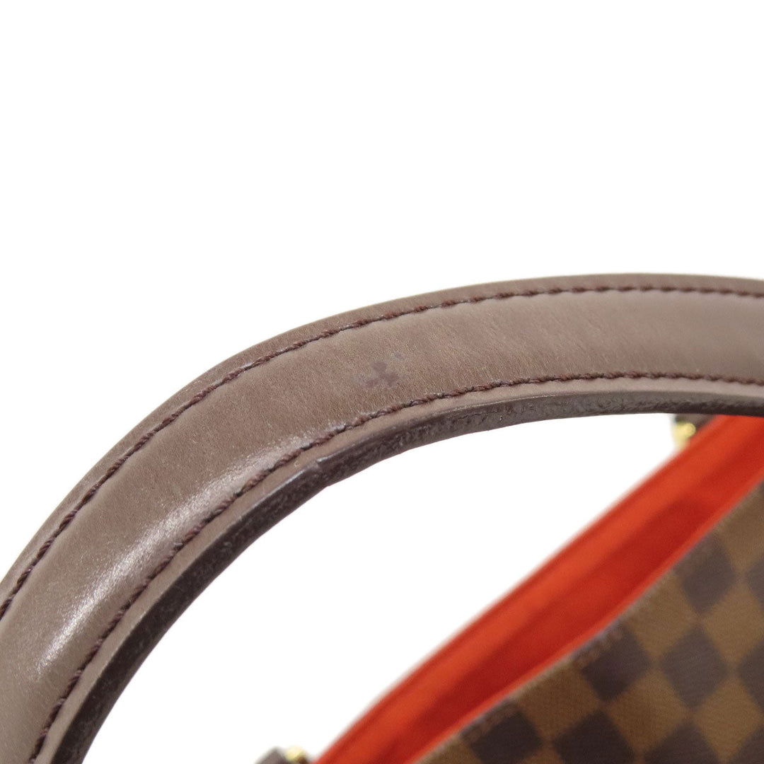 LOUIS VUITTON Tote Bag N51128 Damier canvas Brown Uzes Damier Ebene Women Used Authentic