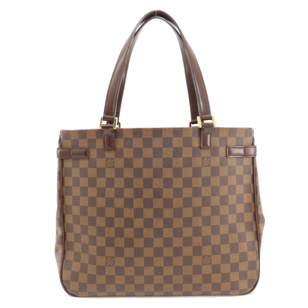 LOUIS VUITTON Tote Bag N51128 Damier canvas Brown Uzes Damier Ebene Women Used Authentic
