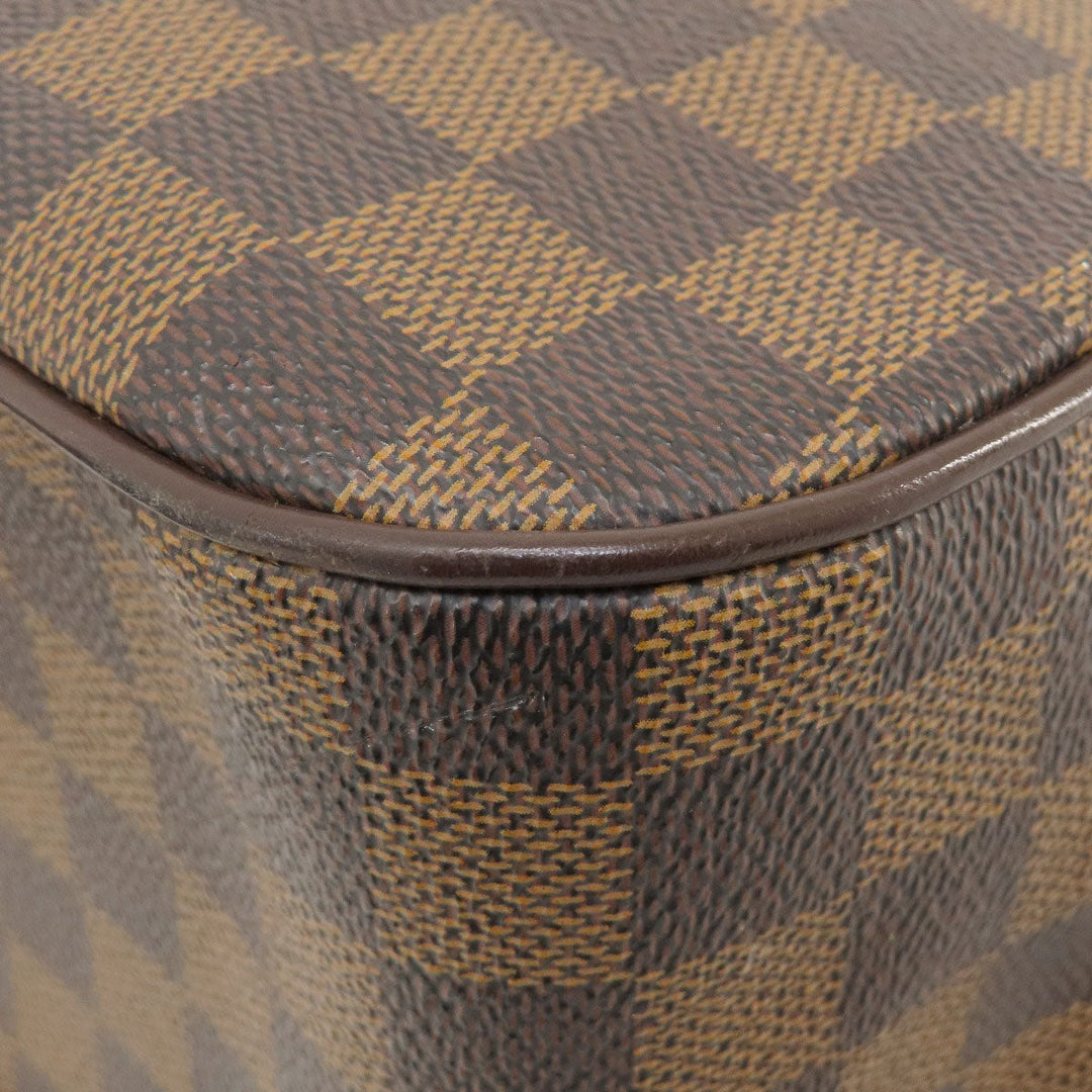 LOUIS VUITTON Tote Bag N51128 Damier canvas Brown Uzes Damier Ebene Women Used Authentic