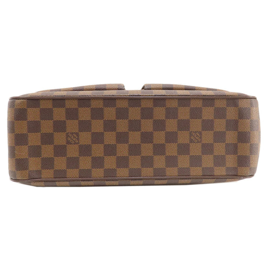 LOUIS VUITTON Tote Bag N51128 Damier canvas Brown Uzes Damier Ebene Women Used Authentic