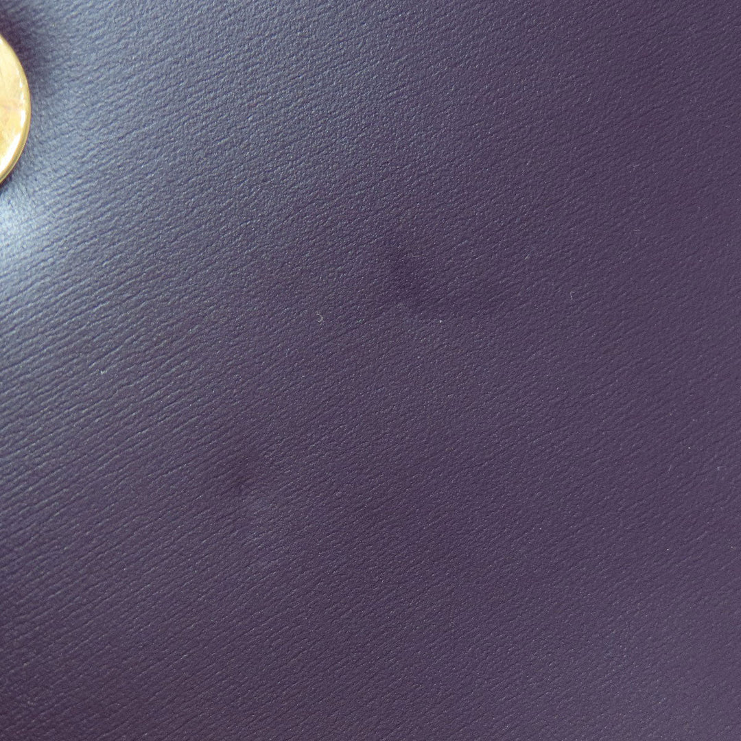 CELINE Handbag leather purple Star ball Women Used Authentic