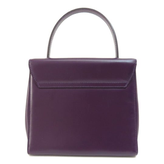 CELINE Handbag leather purple Star ball Women Used Authentic