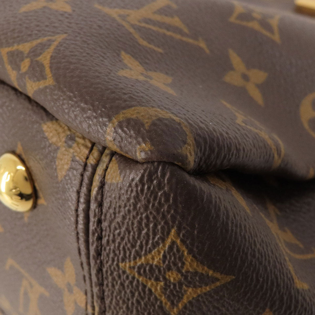 LOUIS VUITTON Tote Bag M41175 Monogram canvas Brown Pallas Monog Lamb