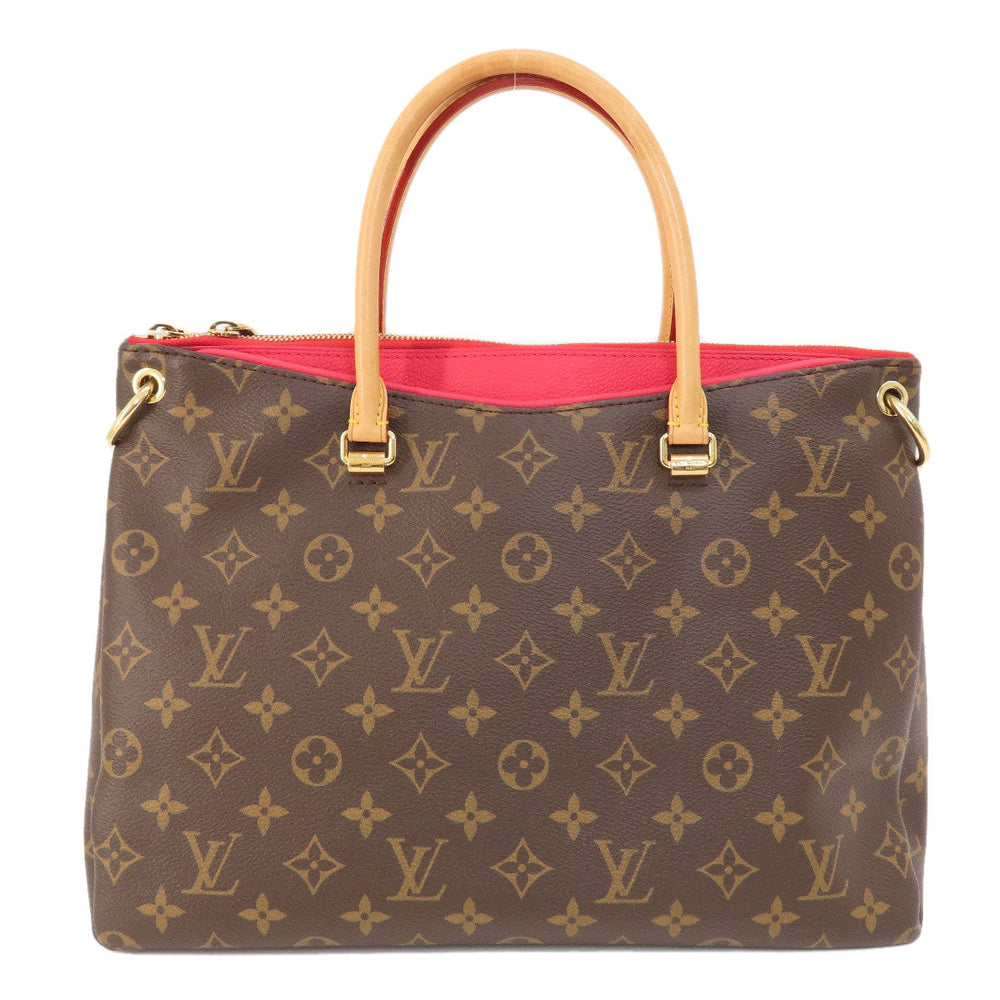 LOUIS VUITTON Tote Bag M41175 Monogram canvas Brown Pallas Monog Lamb