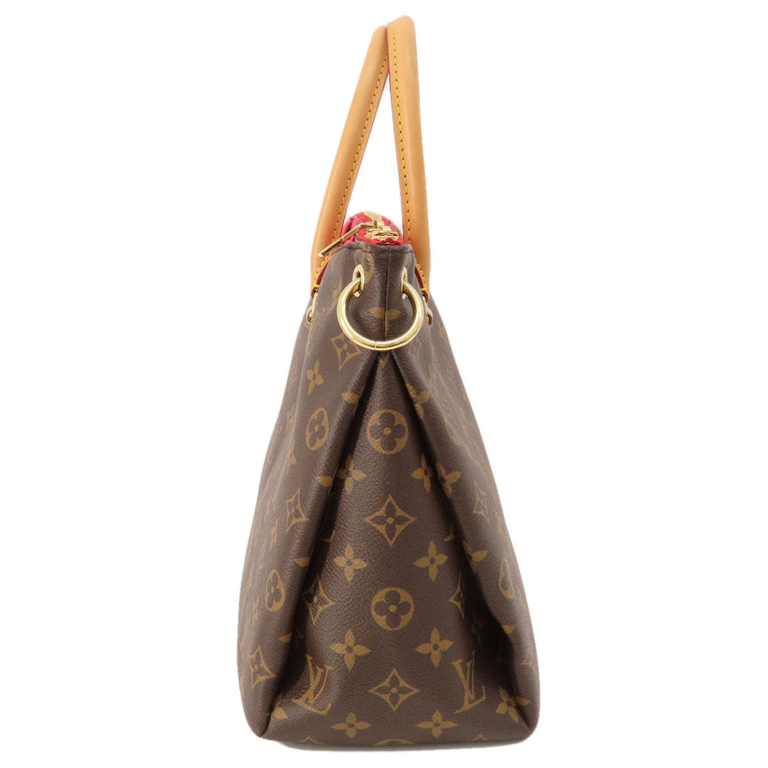 LOUIS VUITTON Tote Bag M41175 Monogram canvas Brown Pallas Monog Lamb