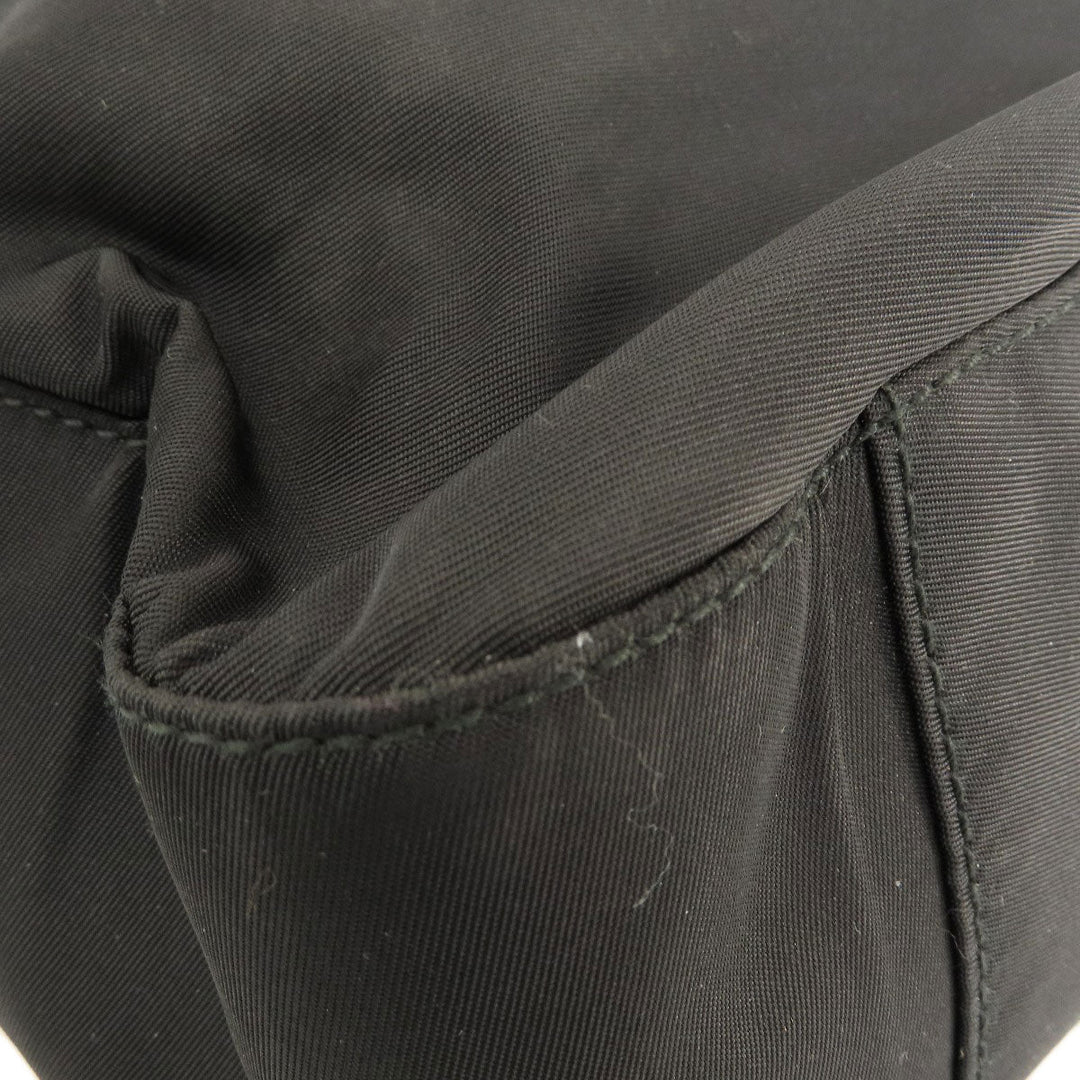 PRADA Handbag Nylon black logoMetal Women Used Authentic