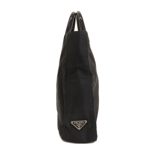 PRADA Handbag Nylon black logoMetal Women Used Authentic