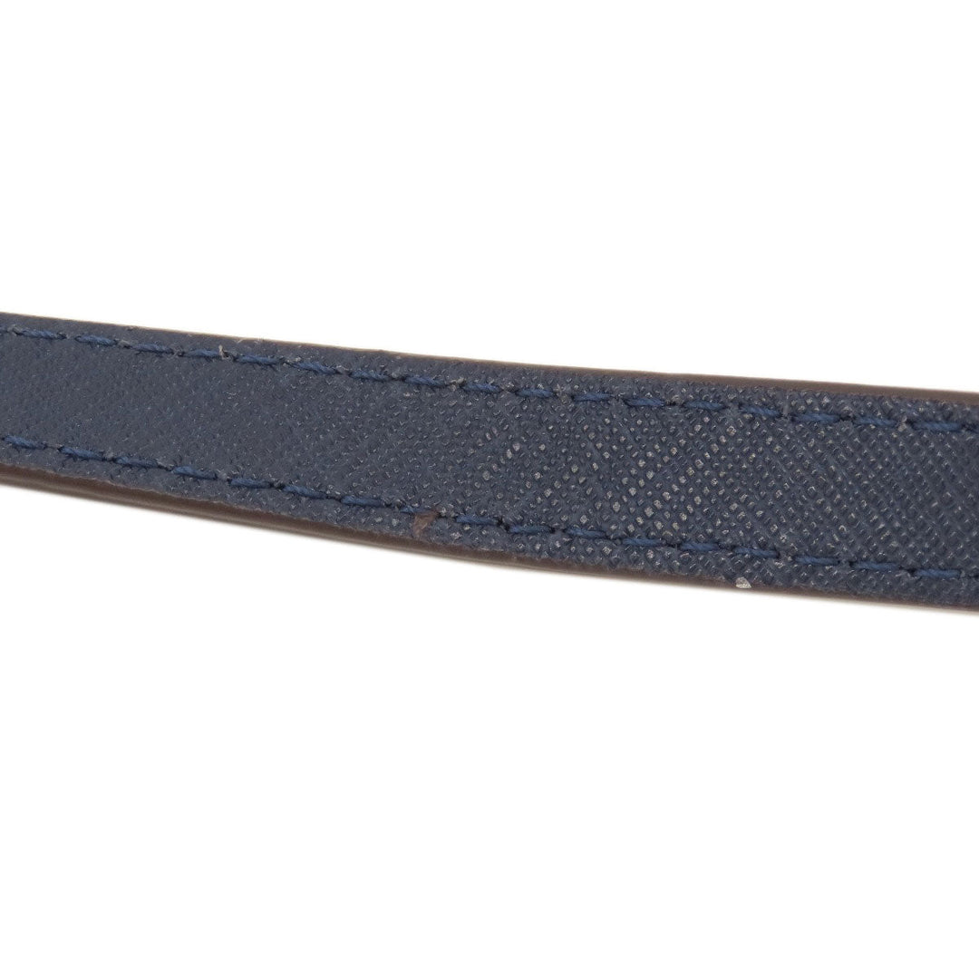 MICHAEL KORS Handbag leather Navy 2WAY Women Used Authentic