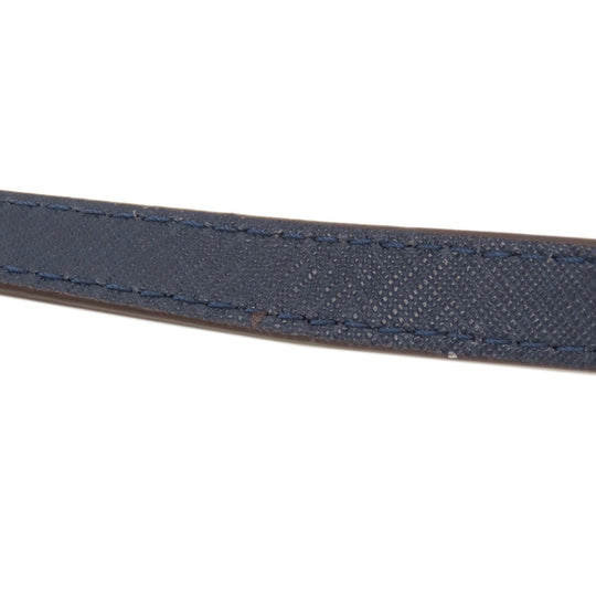 MICHAEL KORS Handbag leather Navy 2WAY Women Used Authentic