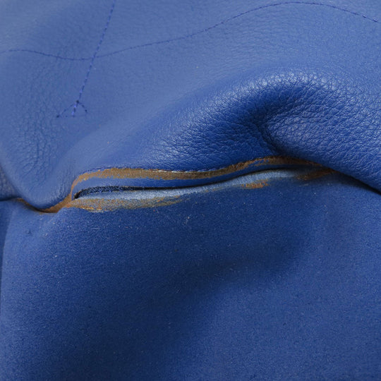 LOEWE Shoulder Bag leather blue one belt anagram