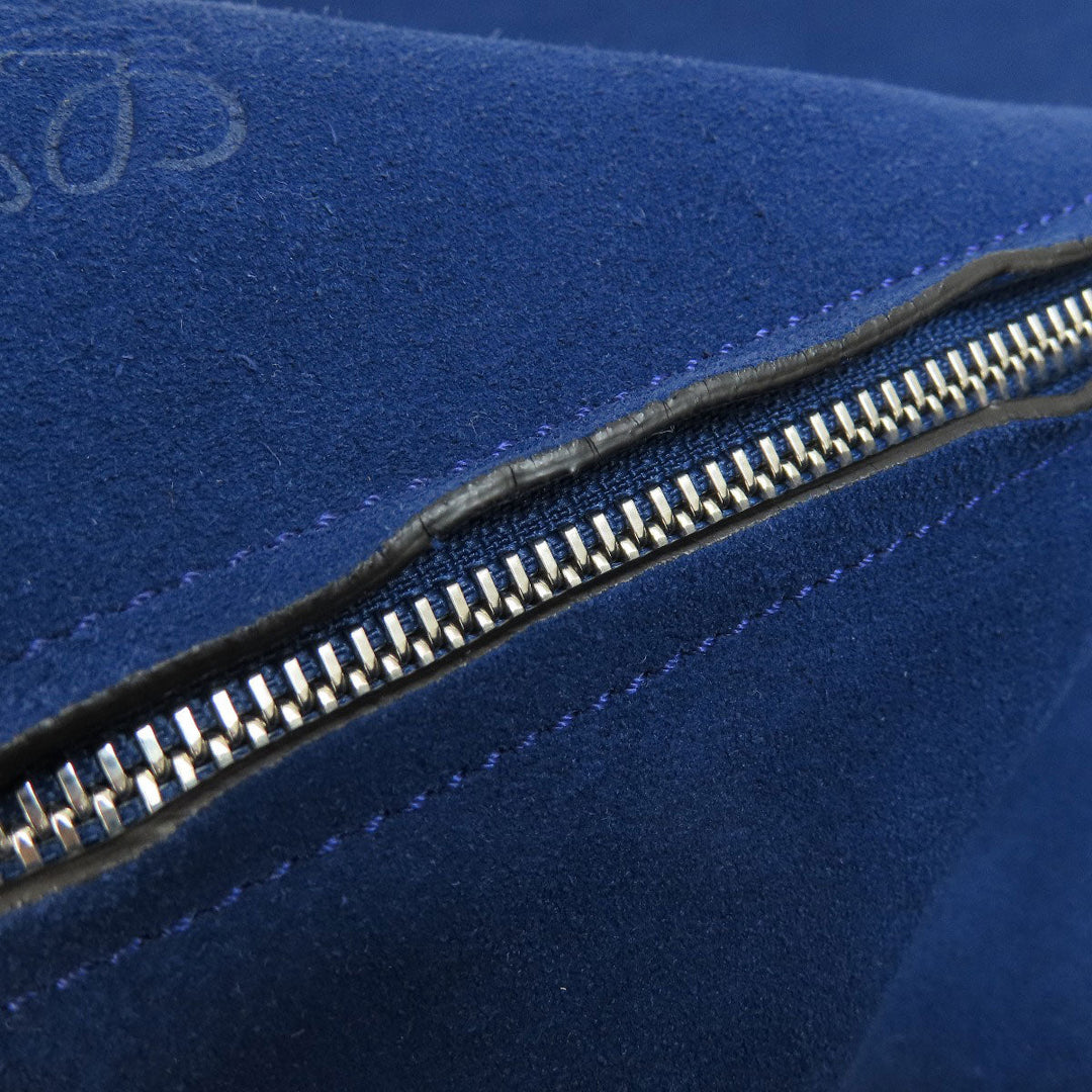 LOEWE Shoulder Bag leather blue one belt anagram