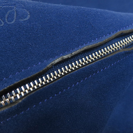 LOEWE Shoulder Bag leather blue one belt anagram