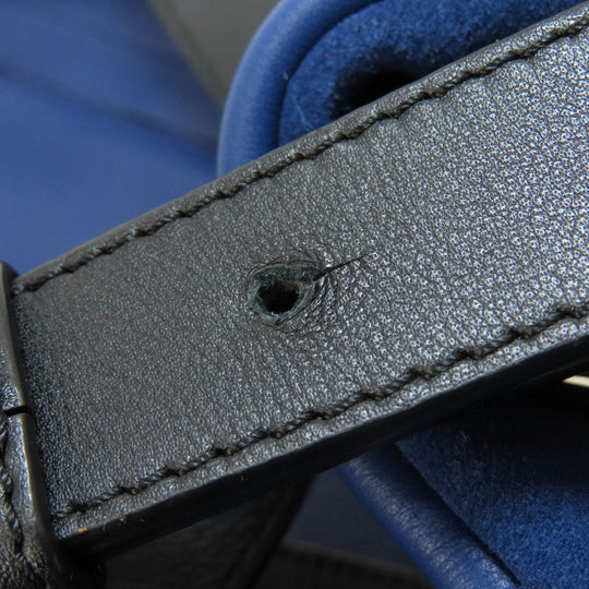LOEWE Shoulder Bag leather blue one belt anagram