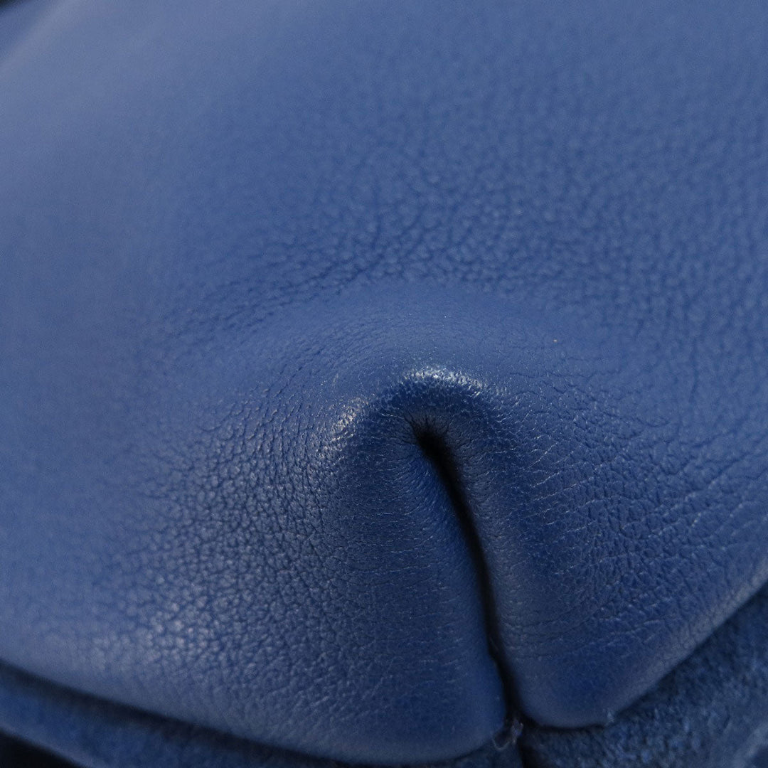LOEWE Shoulder Bag leather blue one belt anagram