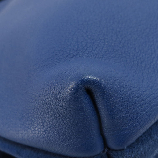 LOEWE Shoulder Bag leather blue one belt anagram