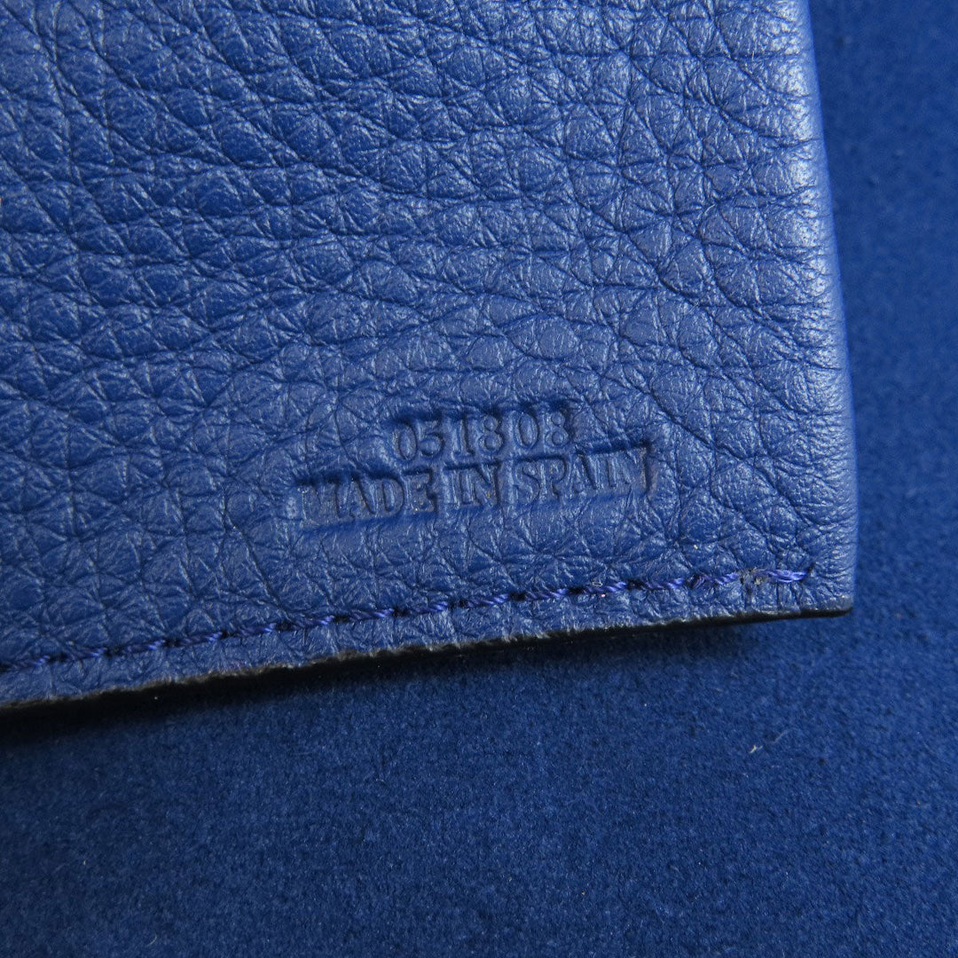 LOEWE Shoulder Bag leather blue one belt anagram