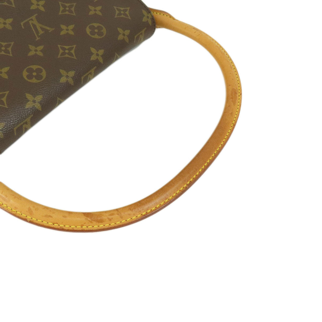 LOUIS VUITTON Handbag M5147 Monogram canvas Brown Mini Looping Monogram Women Used Authentic