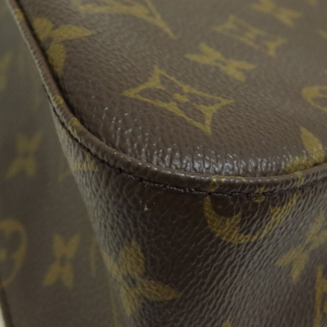 LOUIS VUITTON Handbag M5147 Monogram canvas Brown Mini Looping Monogram Women Used Authentic