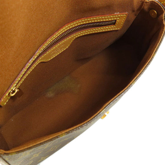 LOUIS VUITTON Handbag M5147 Monogram canvas Brown Mini Looping Monogram Women Used Authentic