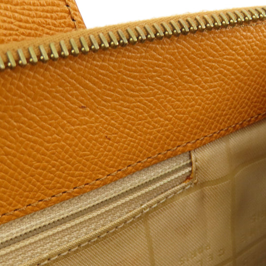 CELINE Handbag leather Brown 2WAY Women Used Authentic