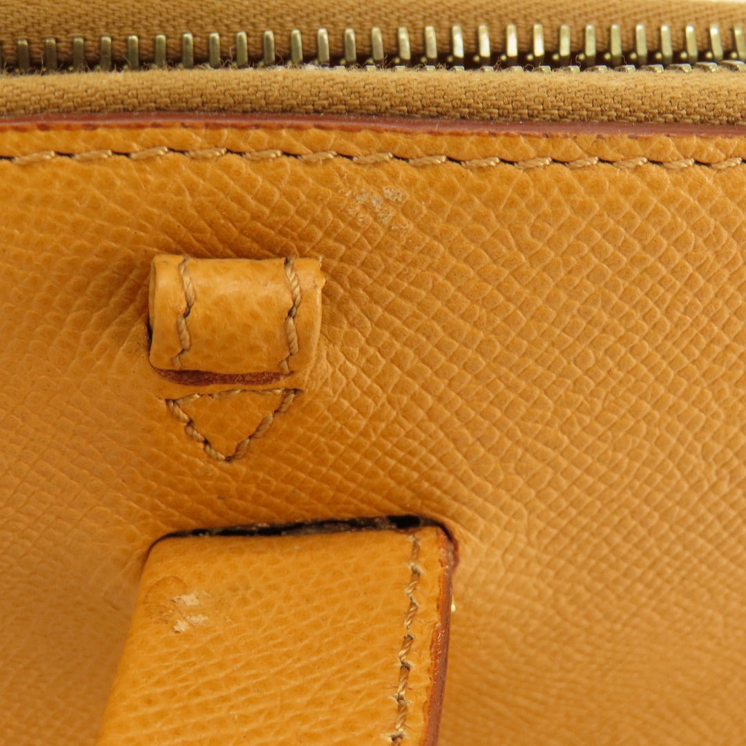 CELINE Handbag leather Brown 2WAY Women Used Authentic