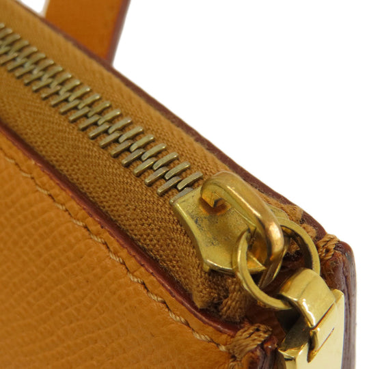 CELINE Handbag leather Brown 2WAY Women Used Authentic