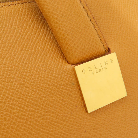 CELINE Handbag leather Brown 2WAY Women Used Authentic
