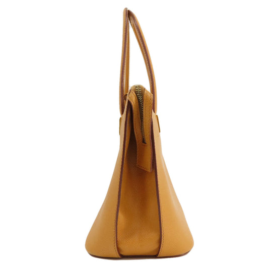 CELINE Handbag leather Brown 2WAY Women Used Authentic