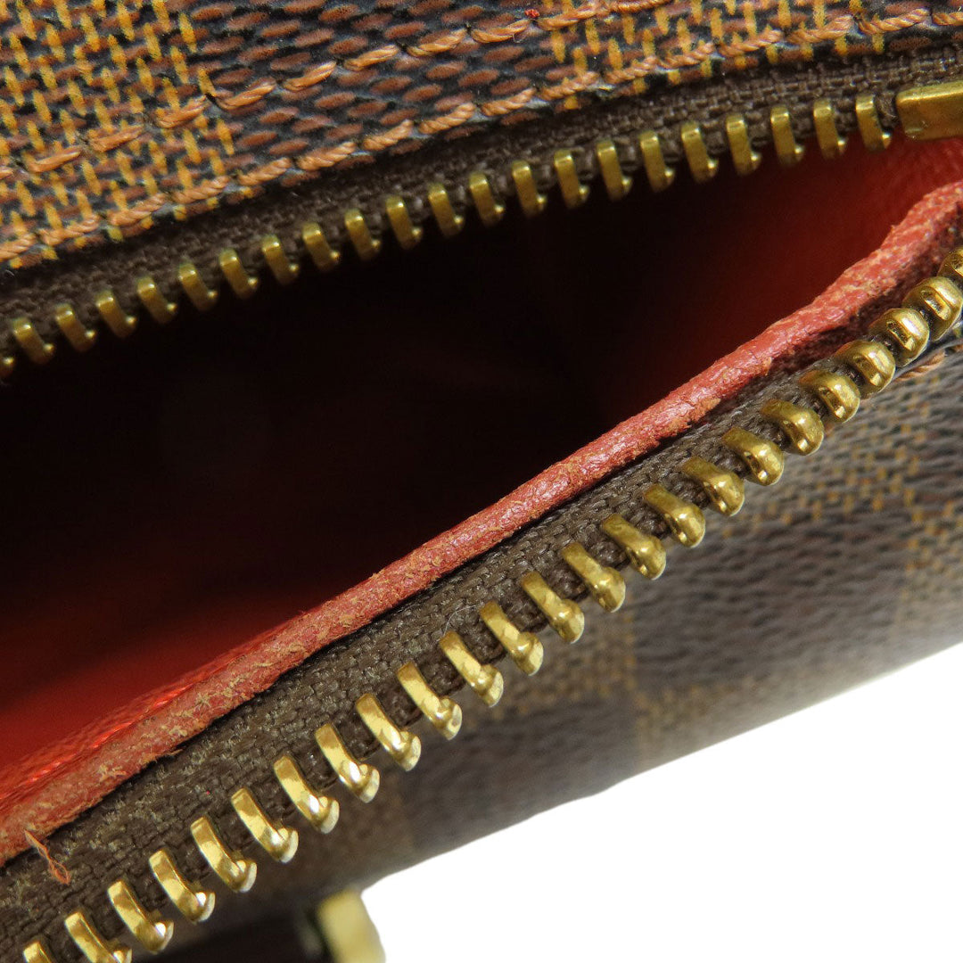 LOUIS VUITTON Handbag N51304 Damier canvas Brown Papillon PM Damier Ebene Women Used Authentic