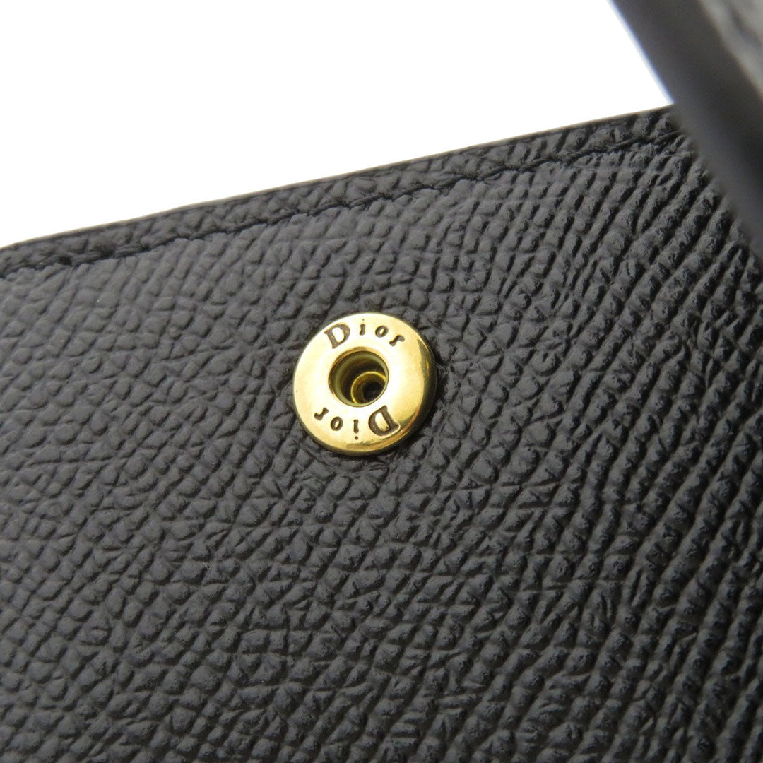 Christian Dior Bifold Wallet Calfskin black saddle