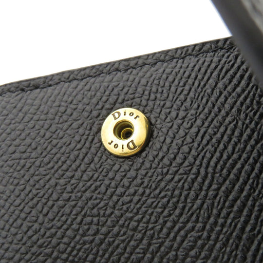 Christian Dior Bifold Wallet Calfskin black saddle
