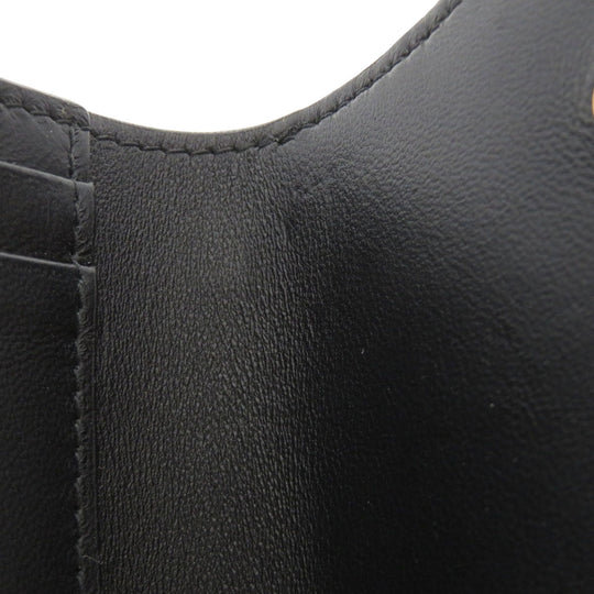 Christian Dior Bifold Wallet Calfskin black saddle