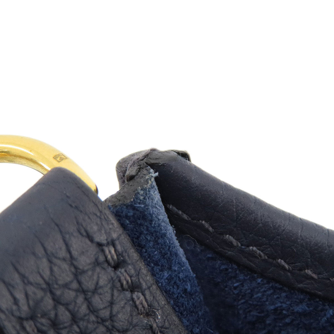 HERMES Shoulder Bag Taurillon Clemence blue Evelyn TPM Blue Nuit Gold Metal