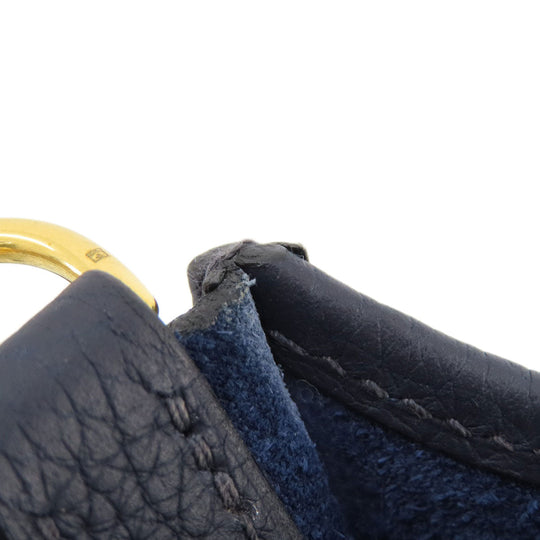 HERMES Shoulder Bag Taurillon Clemence blue Evelyn TPM Blue Nuit Gold Metal