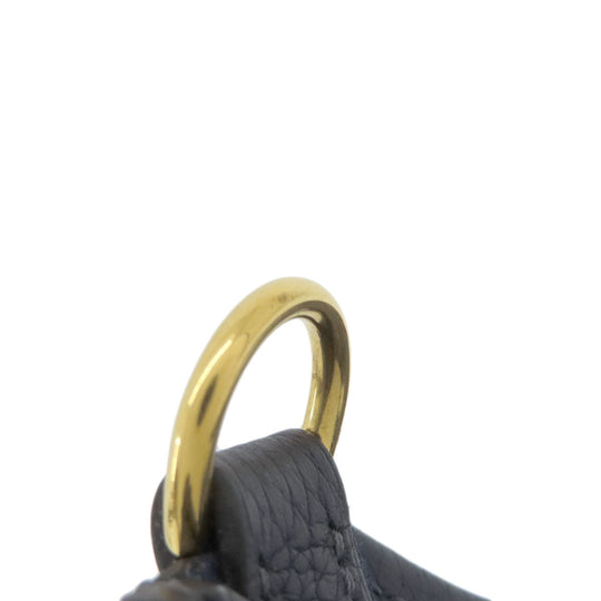 HERMES Shoulder Bag Taurillon Clemence blue Evelyn TPM Blue Nuit Gold Metal