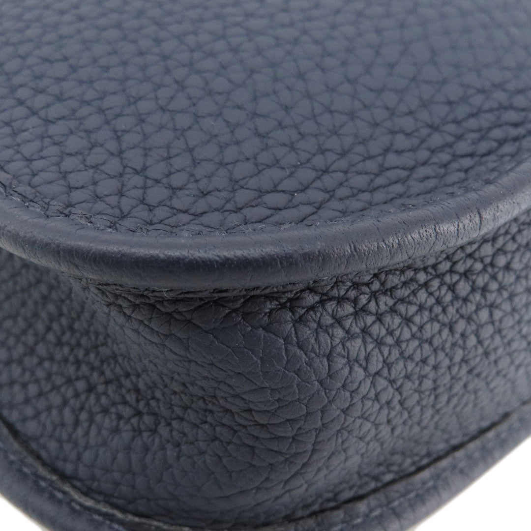 HERMES Shoulder Bag Taurillon Clemence blue Evelyn TPM Blue Nuit Gold Metal