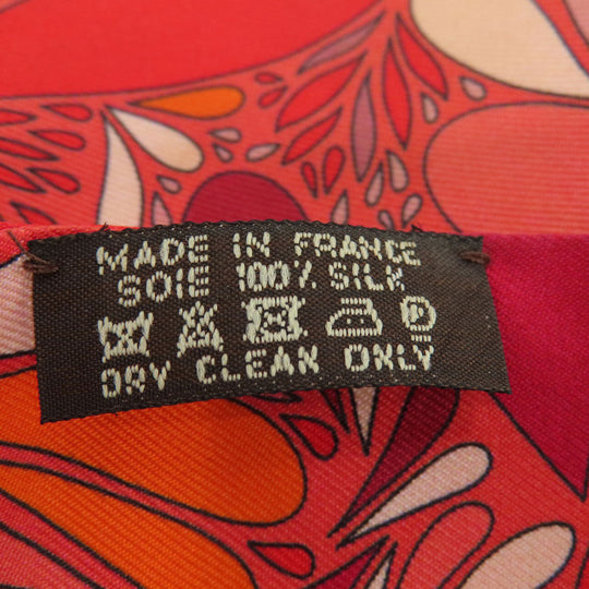HERMES scarf silk Red Twilly Women Used Authentic