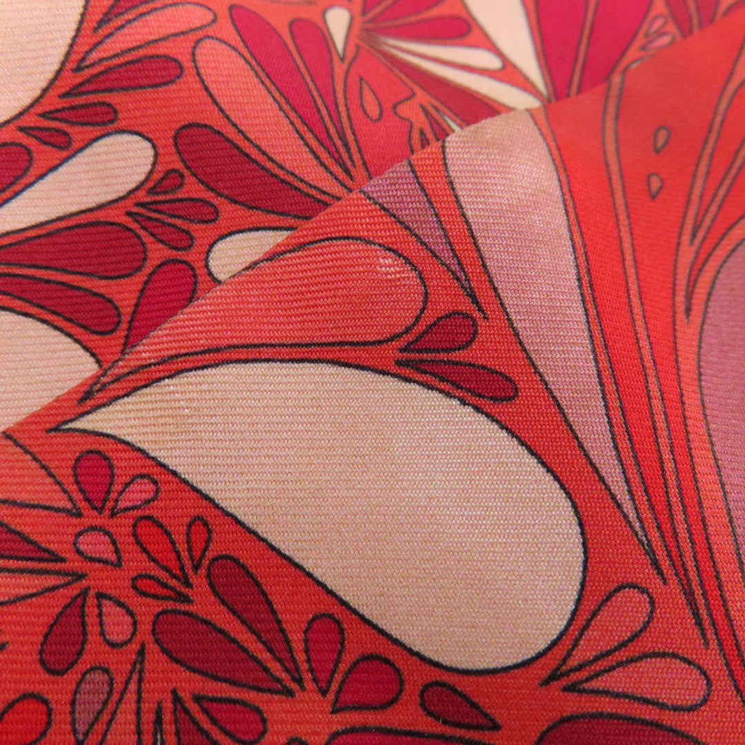 HERMES scarf silk Red Twilly Women Used Authentic