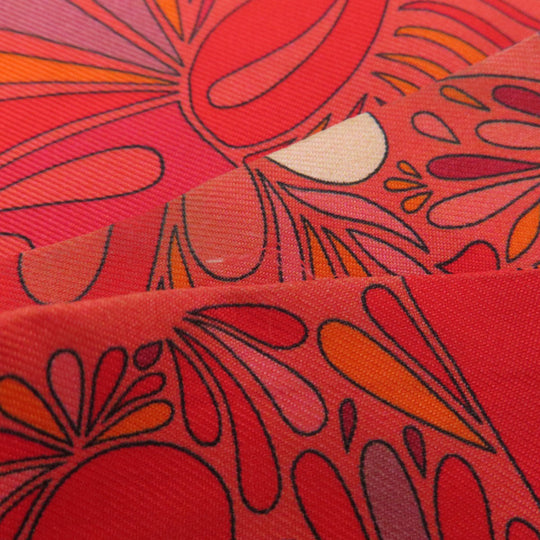 HERMES scarf silk Red Twilly Women Used Authentic
