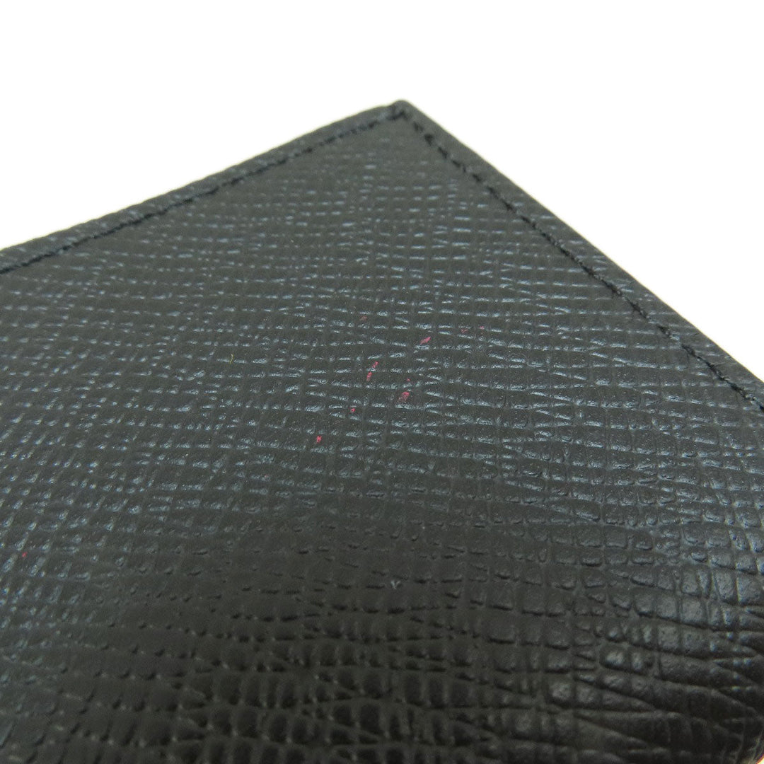 LOUIS VUITTON Coin case M63375 Taiga Leather black portomonejour ardoise